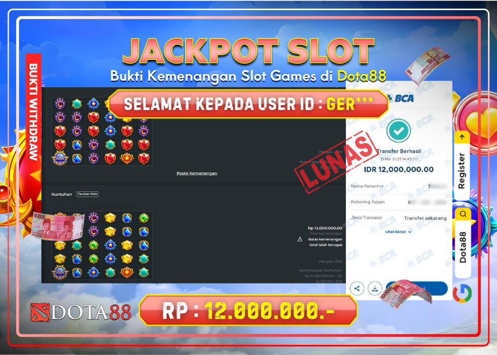 JACKPOT SLOT Starlight Princess RP.12.000.000,- LUNAS DI DOTA88!