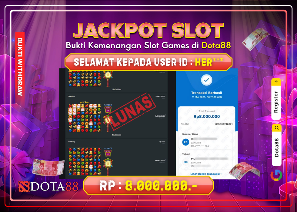 JACKPOT SLOT Santa’s Wonderland™ RP.8.000.000,- LUNAS DI DOTA88!